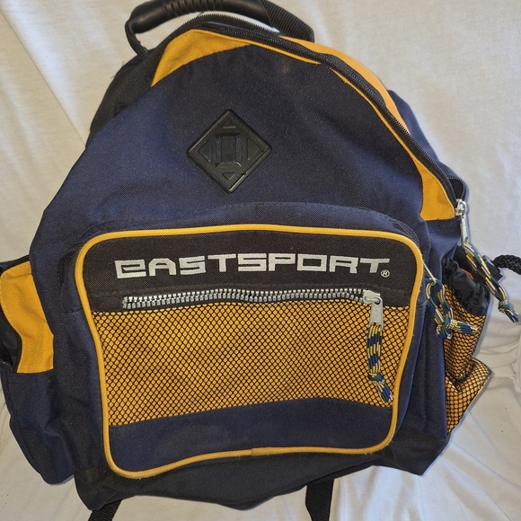 Eastsport Navy and Yellow Men's Backpack - Picture 1 of 3